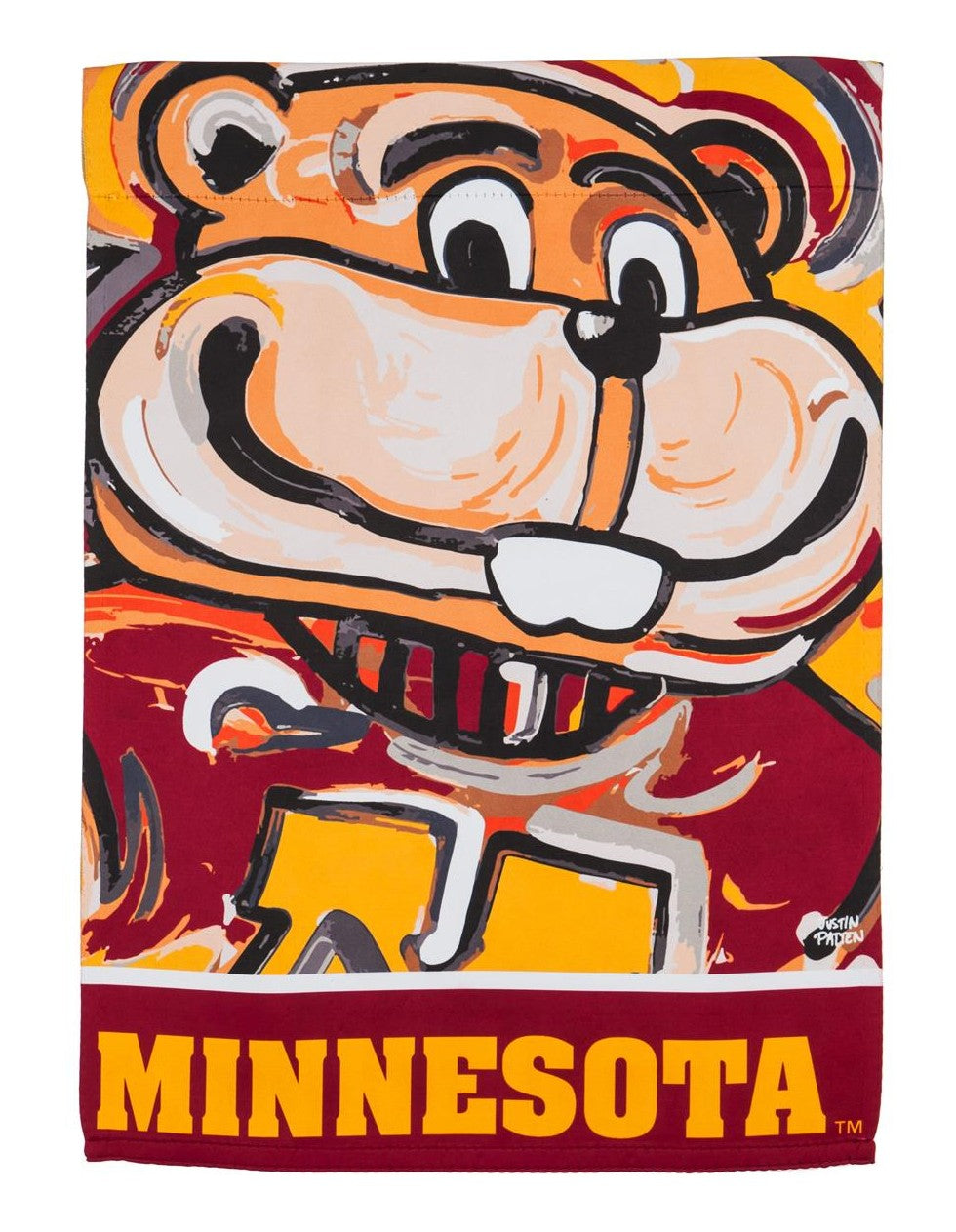 Minnesota Gophers 2 Sided Justin Patten Garden Flag heartlandflags