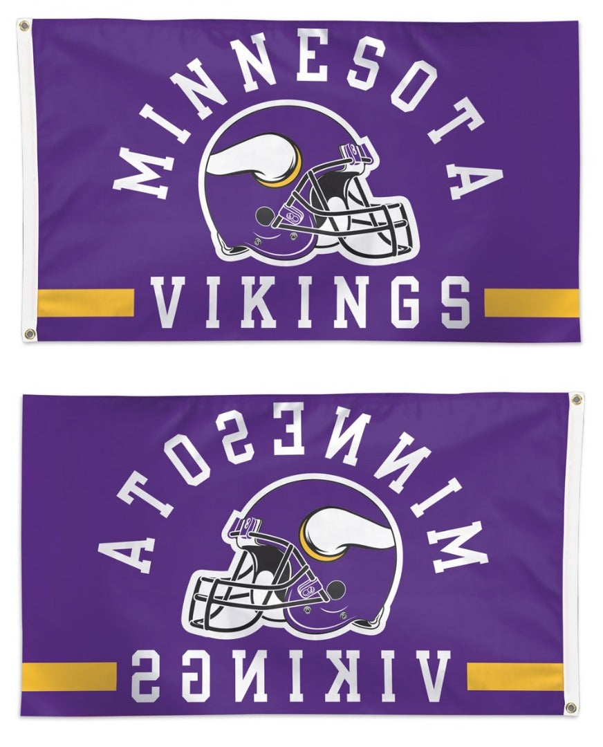 Minnesota Vikings Flag 3x5 Classic Helmet heartlandflags
