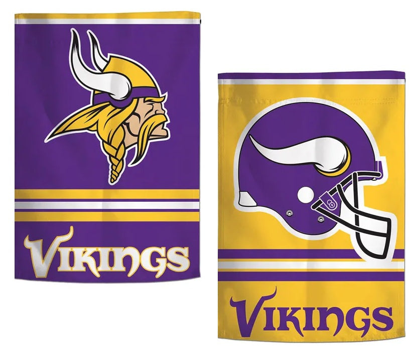Minnesota Vikings Garden Flag 2 Sided Logo heartlandflags