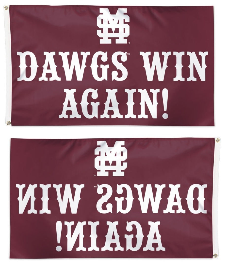 Mississippi State Bulldogs Flag 3x5 Dawgs Win Again heartlandflags