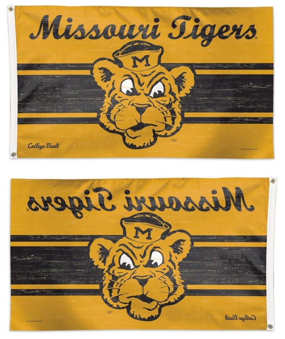 Missouri Tigers Flag 3x5 Vault Throwback Logo heartlandflags