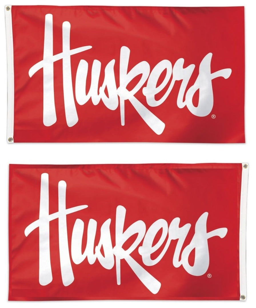 Nebraska Huskers Flag 2 Sided 3x5 heartlandflags