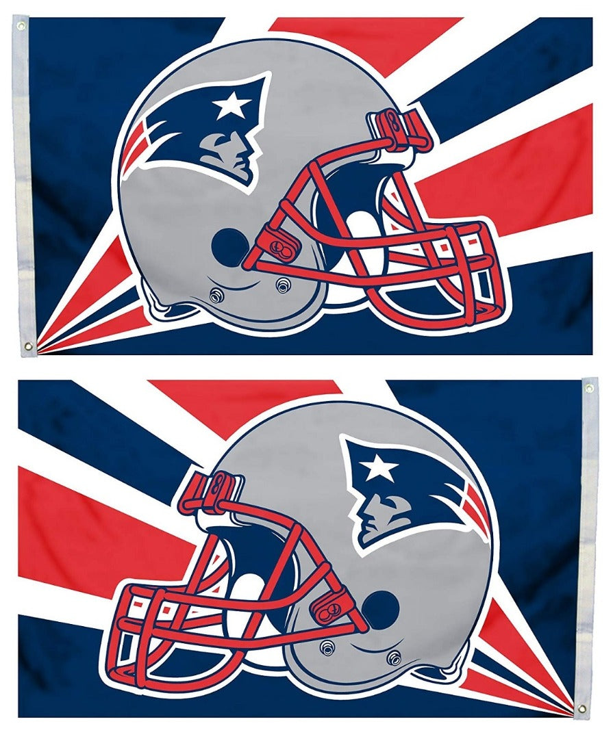 New England Patriots Flag 3x5 Helmet heartlandflags