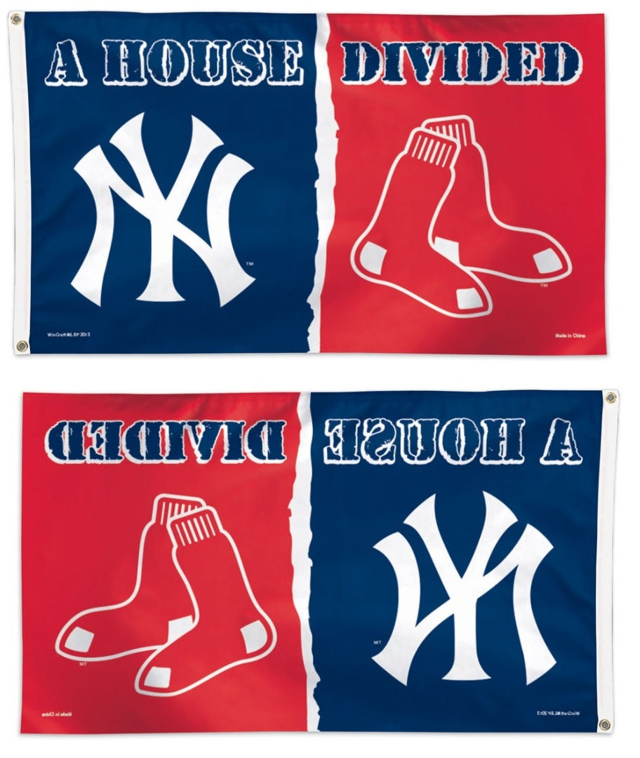 New York Yankees vs Boston Red Sox 3x5 House Divided heartlandflags
