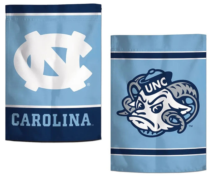 North Carolina Tar Heels Garden Flag 2 Sided Logo heartlandflags