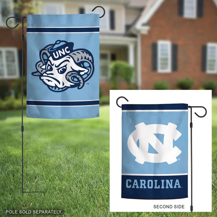 North Carolina Tar Heels Garden Flag 2 Sided Logo heartlandflags