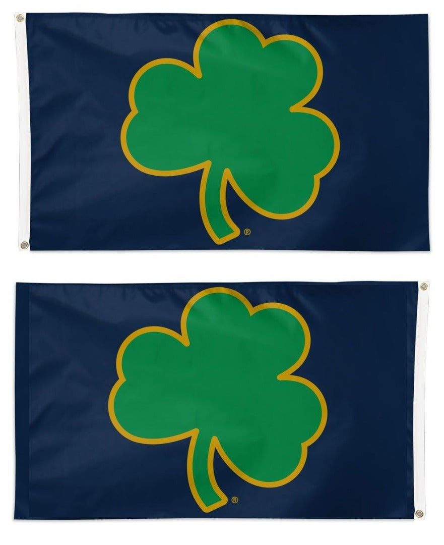 Notre Dame Fighting Irish Flag 3x5 Shamrock 2 Sided heartlandflags