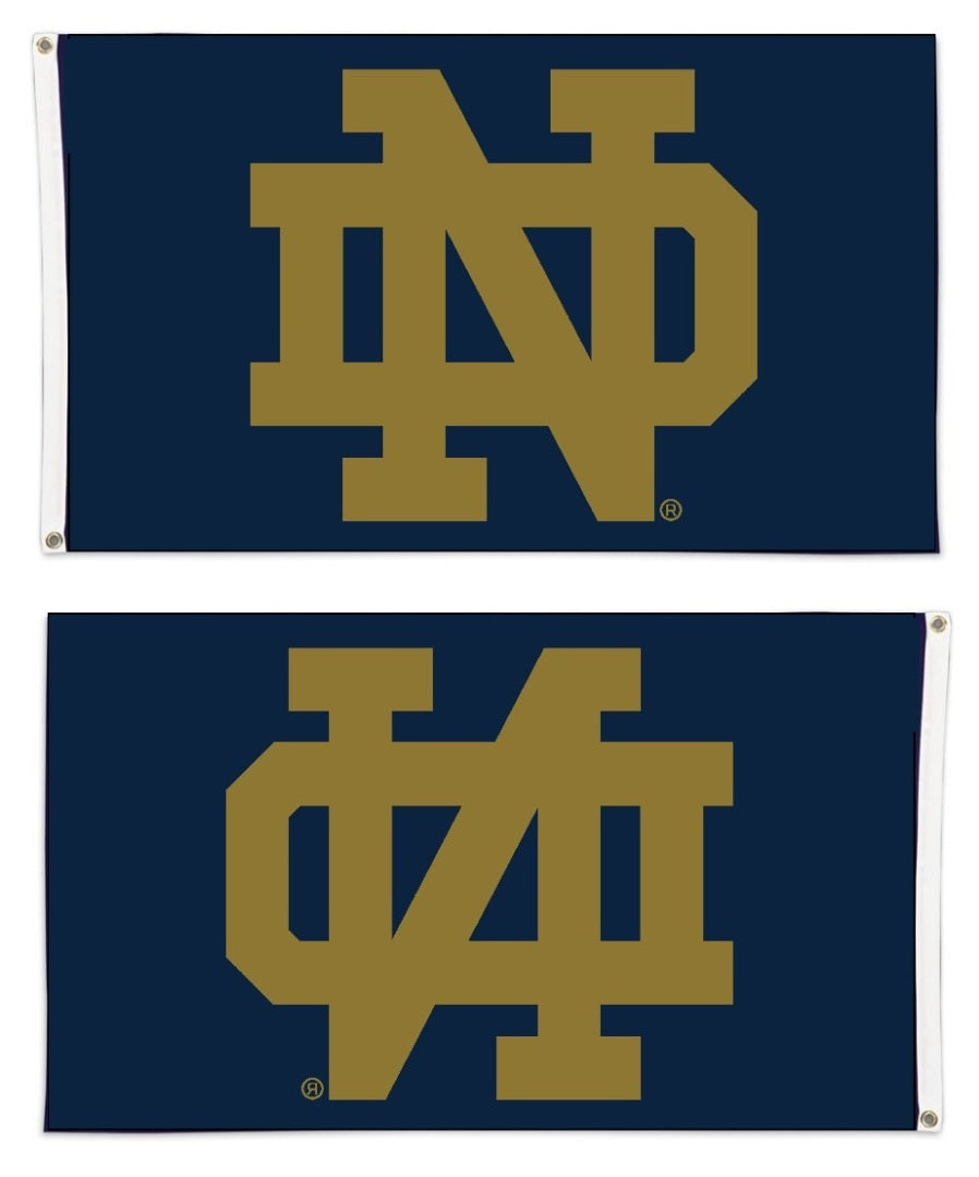 Notre Dame Flag 3x5 Dark Gold ND Logo heartlandflags