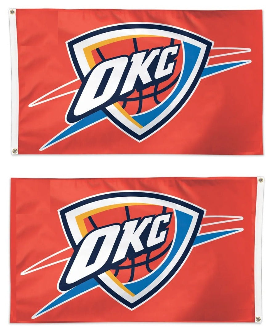 Oklahoma City Thunder 2 Sided 3x5 Flag heartlandflags