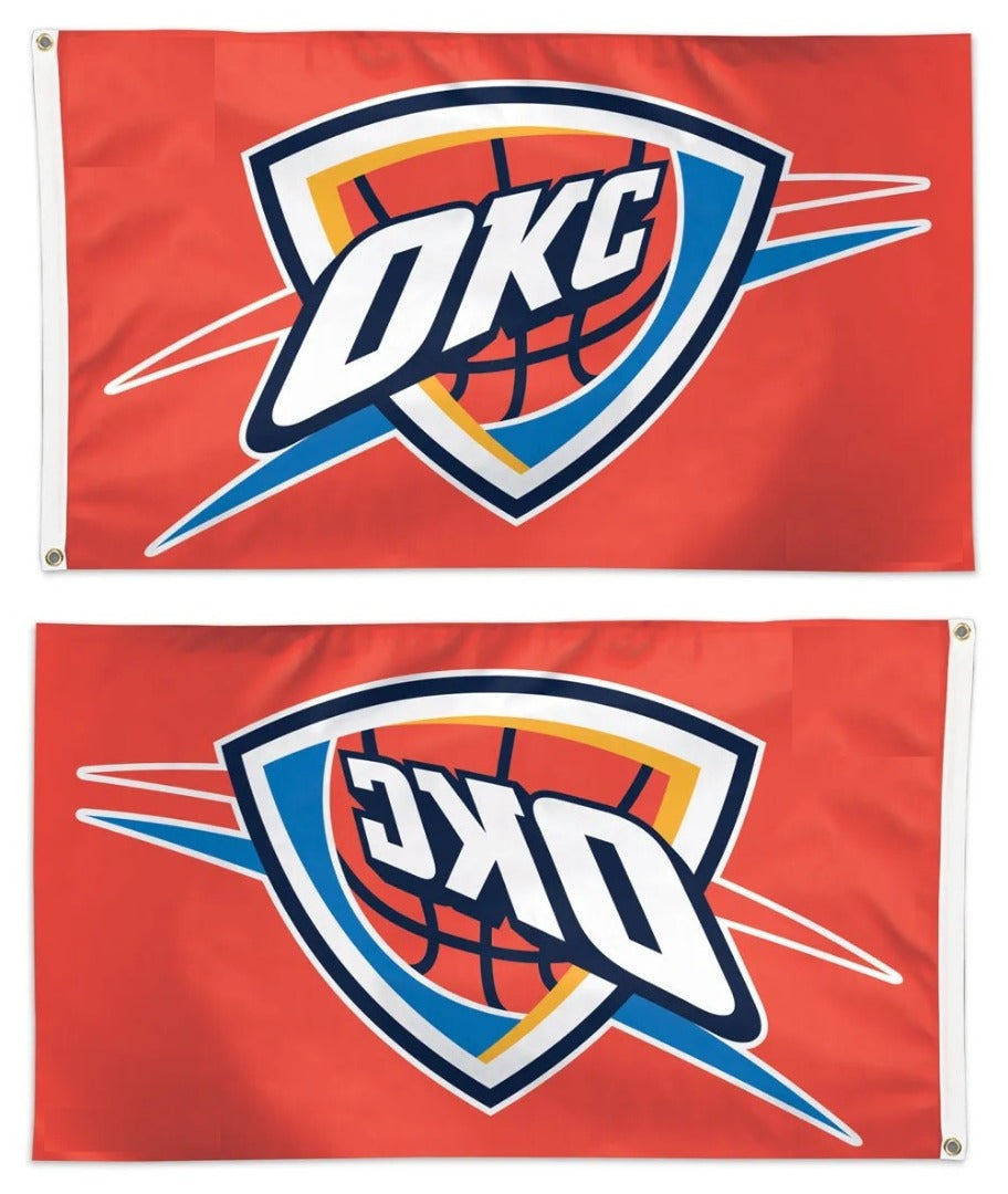 Oklahoma City Thunder Flag 3x5 Orange heartlandflags