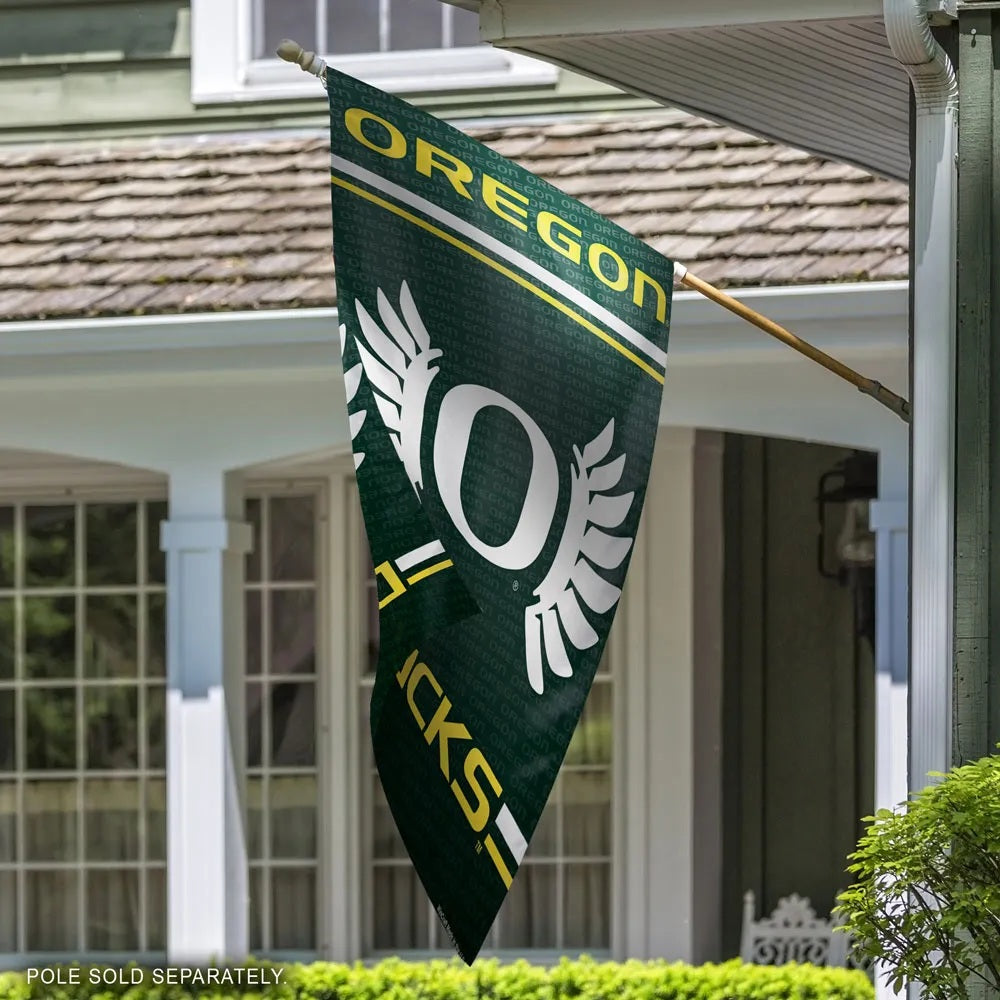 Oregon Ducks Flag Vertical Logo House Banner heartlandflags