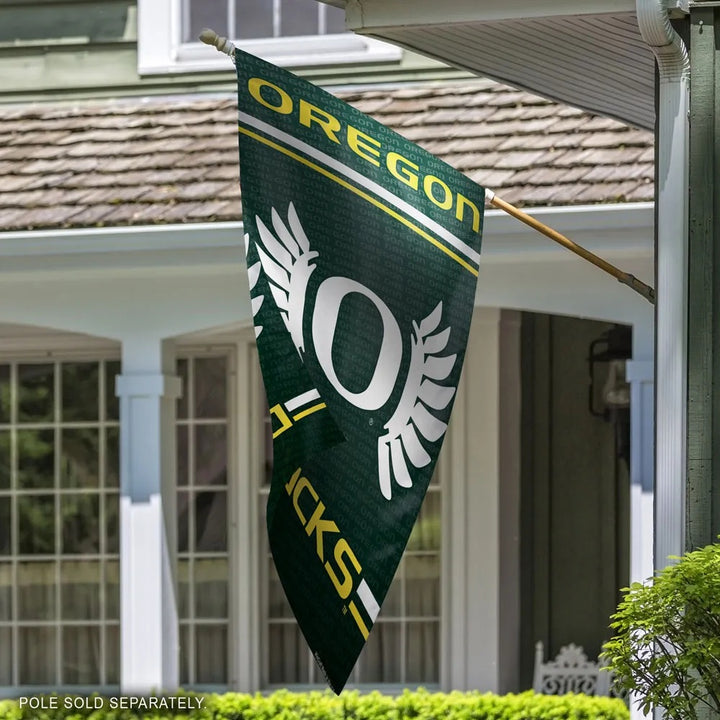 Oregon Ducks Flag Vertical Logo House Banner heartlandflags