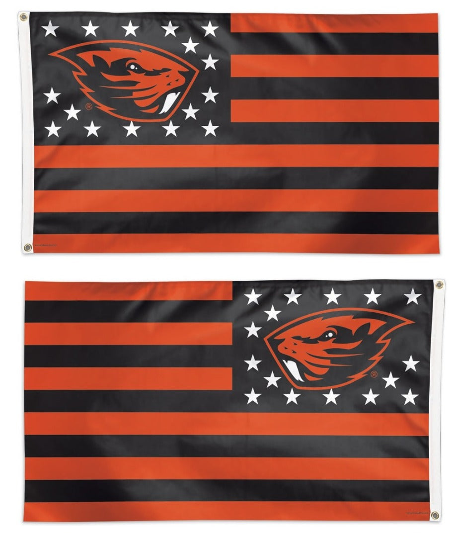 Oregon State Beavers Patriotic Flag 3x5 heartlandflags