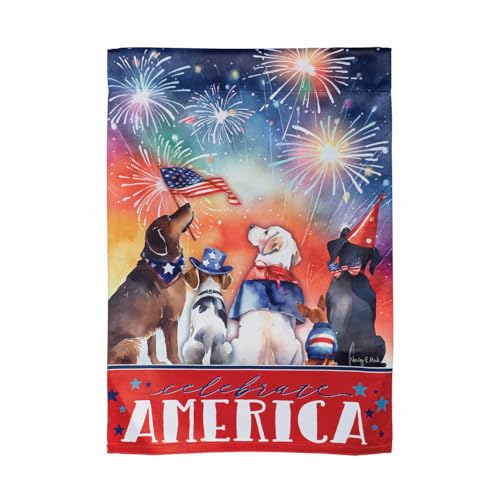 Patriotic Pups 2 Sided Banner heartlandflags