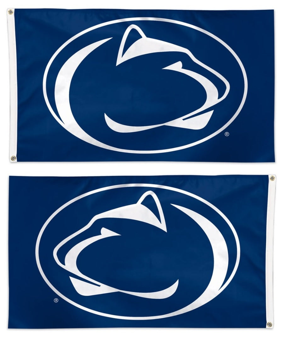 Penn State Flag 3x5 Logo Blue heartlandflags
