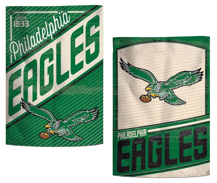 Philadelphia Eagles Garden Flag 2 Sided Retro Classic Logo heartlandflags