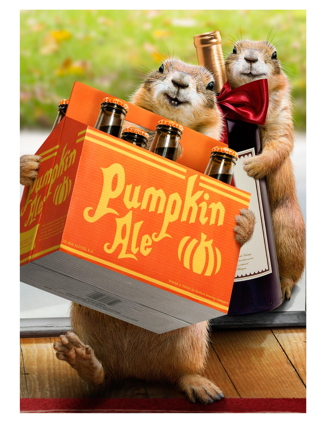 Pumpkin Ale 2 Sided Garden Flag heartlandflags