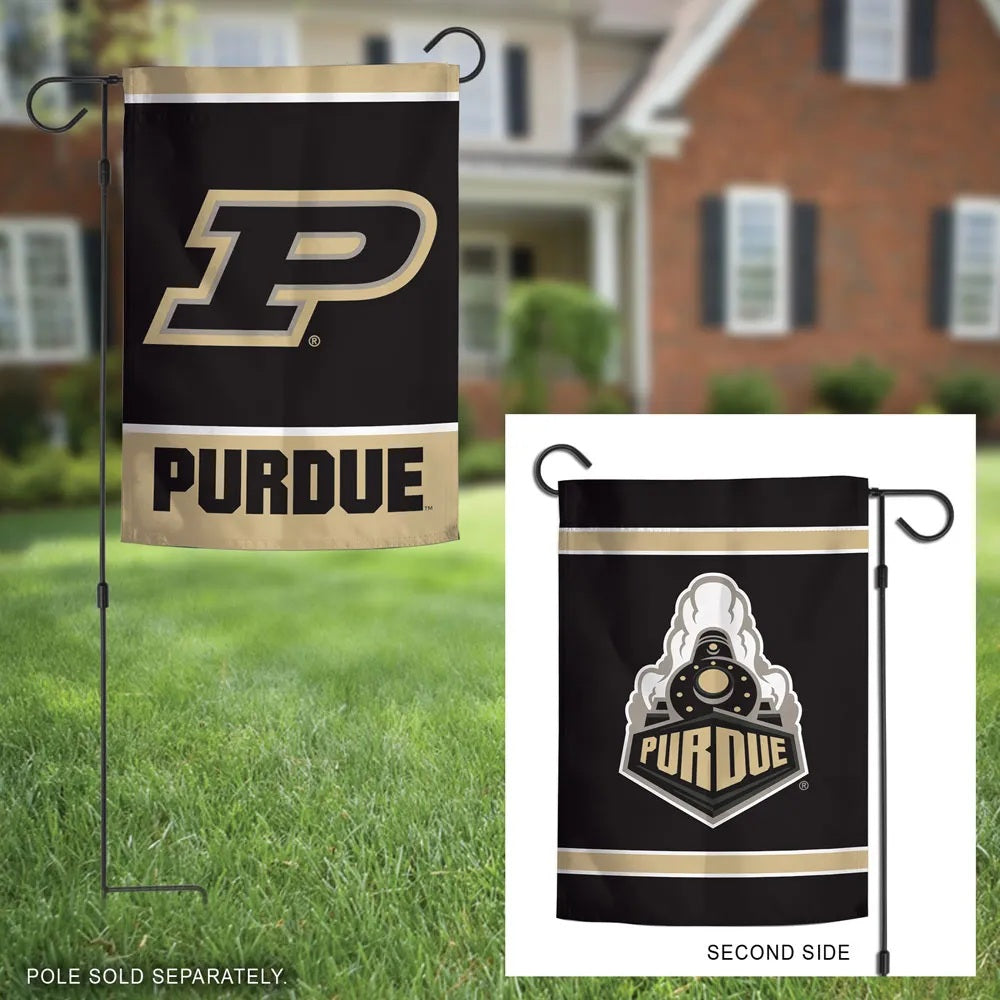 Purdue Boilermakers Garden Flag 2 Sided Logo heartlandflags