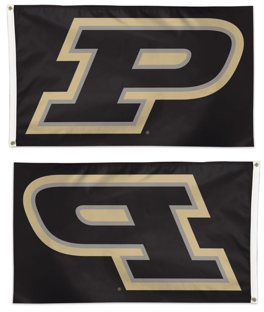 Purdue University P Logo Black 3x5 Flag heartlandflags