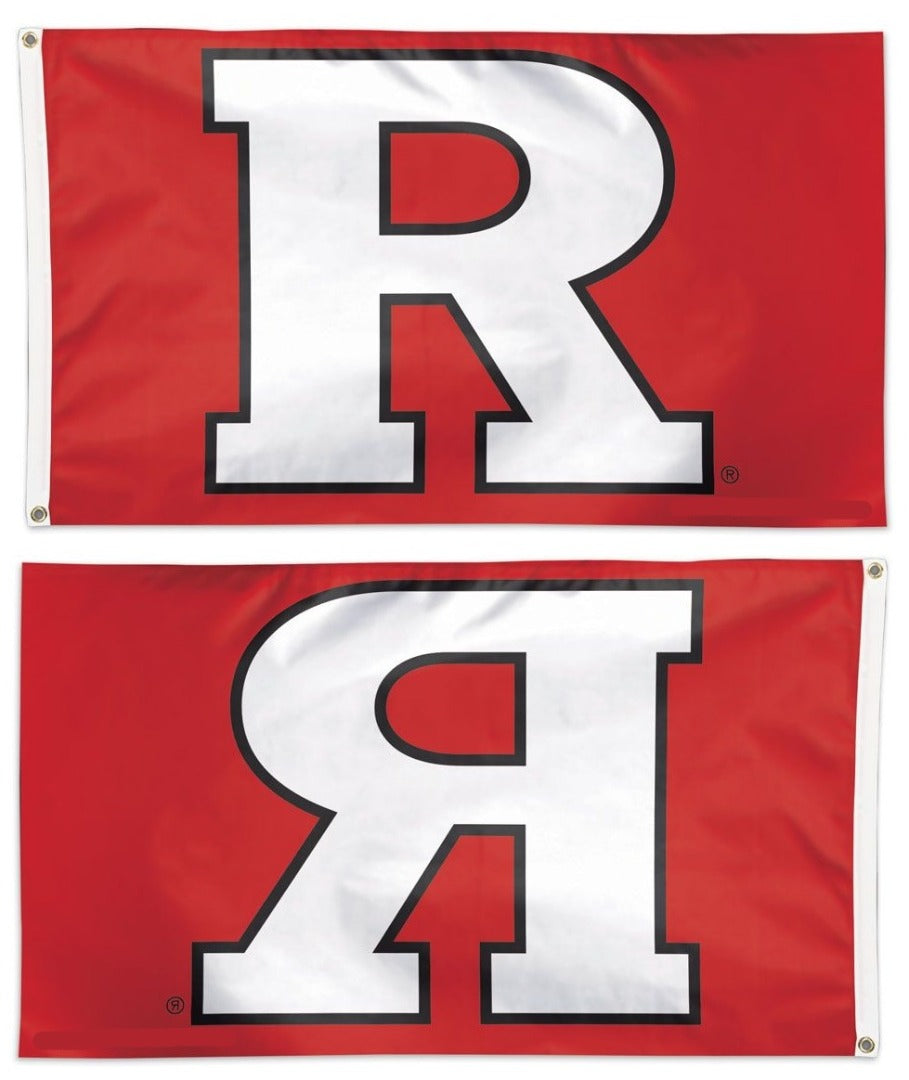 Rutgers Scarlet Knights Flag 3x5 R Logo heartlandflags