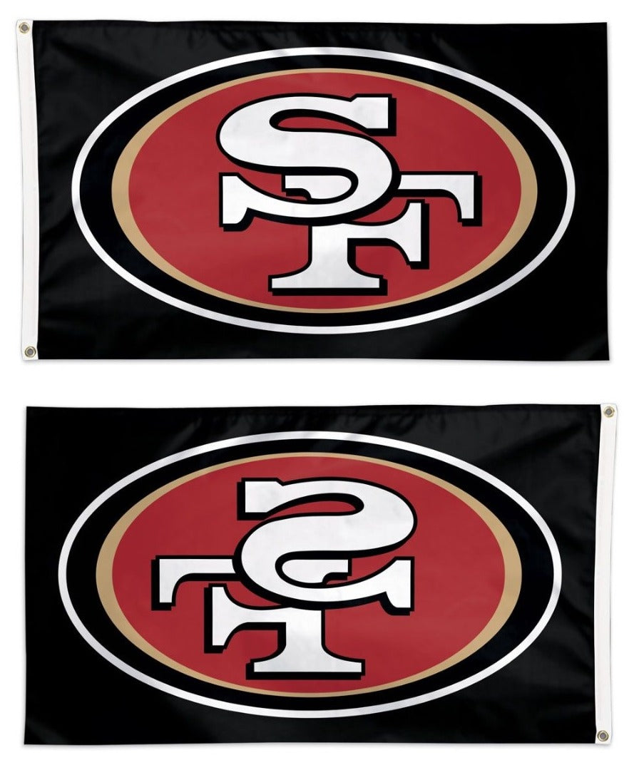 San Francisco 49ers Flag 3x5 Black heartlandflags