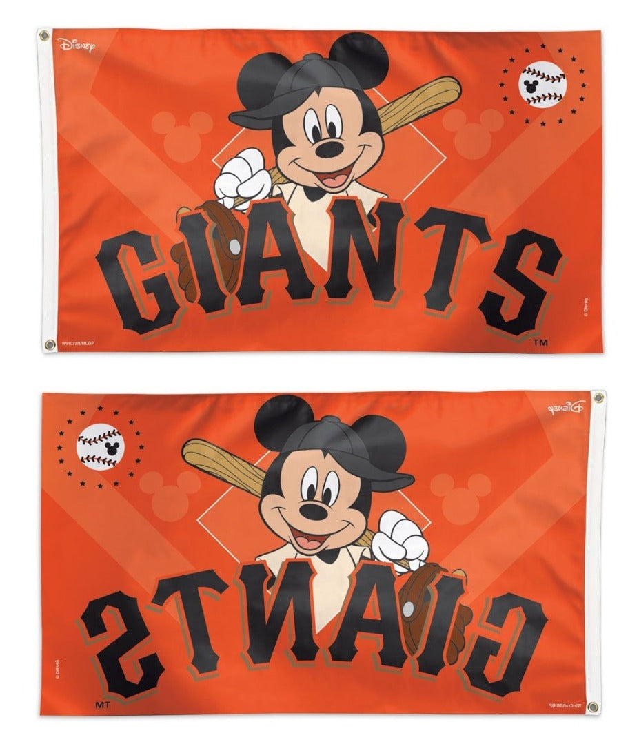 San Francisco Giants Flag 3x5 Mickey Mouse Baseball Disney