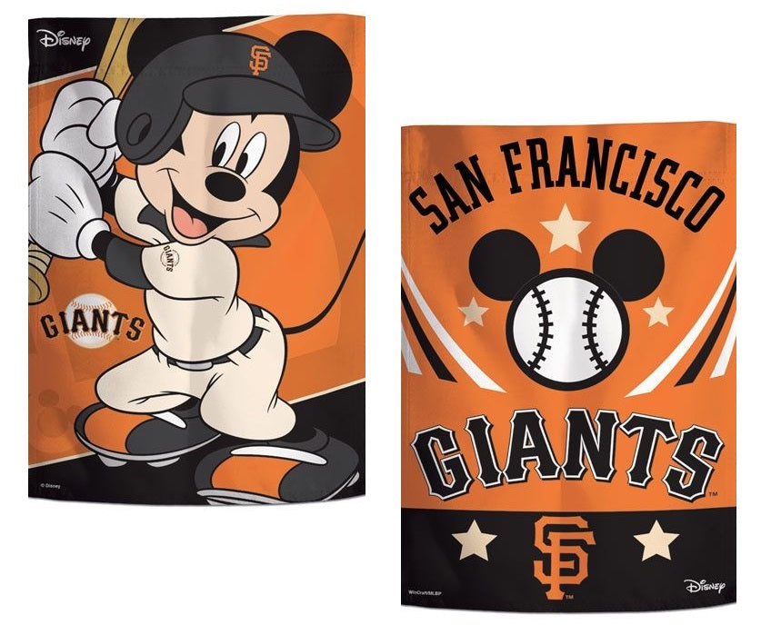 San Francisco Giants 2 Sided Mickey Mouse MLB Garden Flag