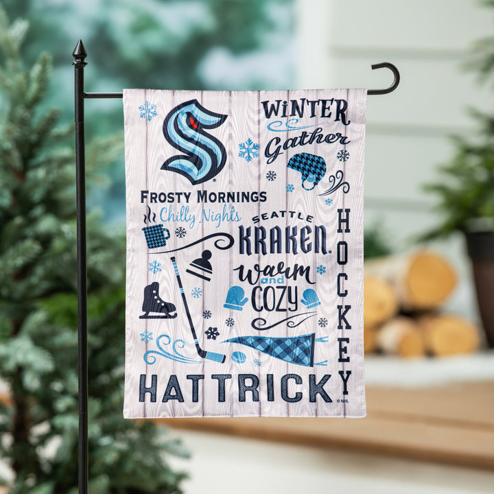 Seattle Kraken Seasonal 2 Sided Garden Flag heartlandflags