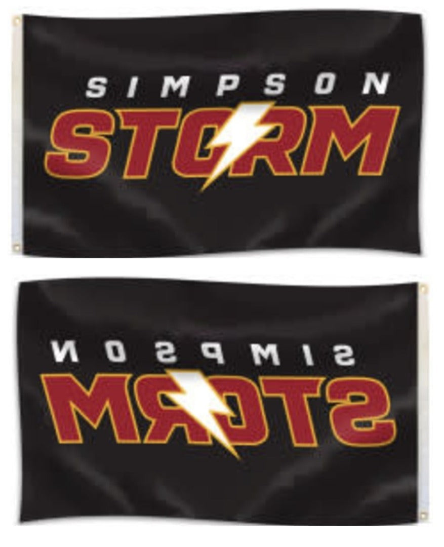 Simpson College Flag 3x5 Storm heartlandflags