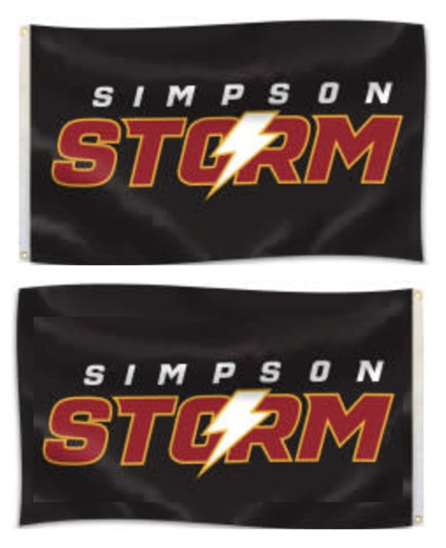 Simpson College Flag 3x5 Storm 2 Sided heartlandflags