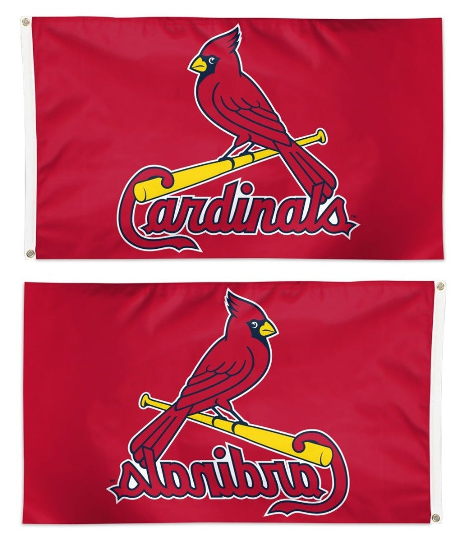 St Louis Cardinals Flag 3x5 Batting Bird Logo heartlandflags