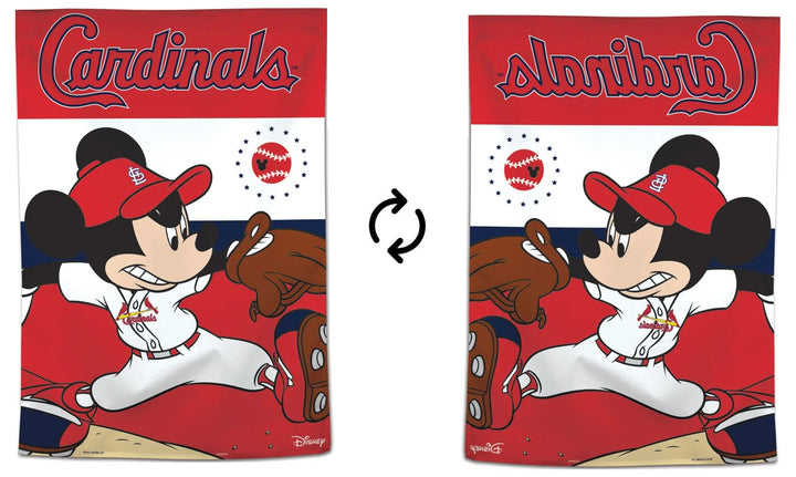 St Louis Cardinals Flag Mickey Mouse Baseball heartlandflags