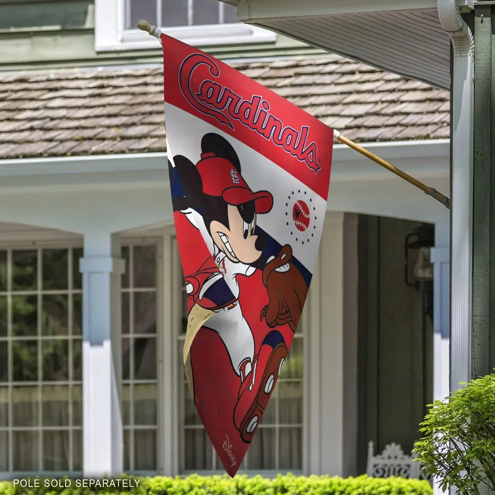 St Louis Cardinals Flag Mickey Mouse Baseball heartlandflags