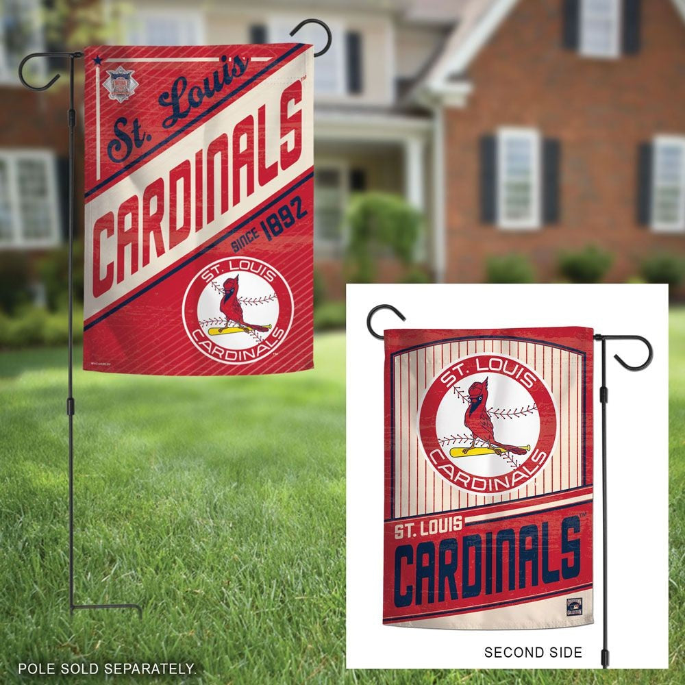 St Louis Cardinals Garden Flag 2 Sided Retro Classic heartlandflags