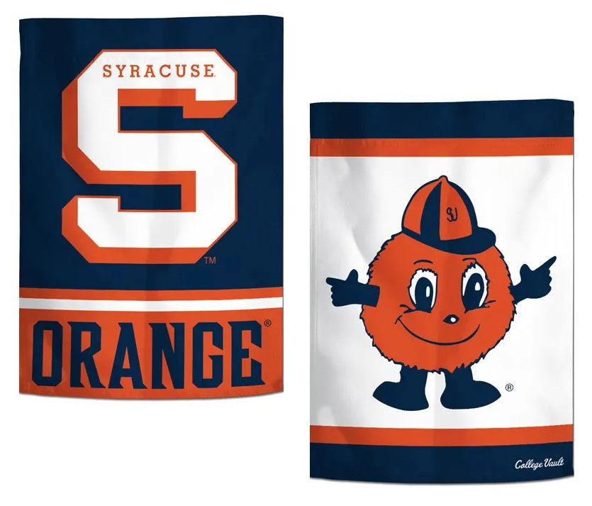 Syracuse Garden Flag 2 Sided Orange Vintage Classic Logo heartlandflags