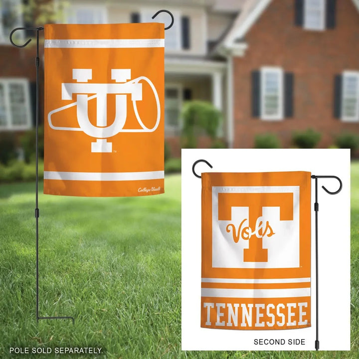 Tennessee Volunteers Garden Flag 2 Sided Classic Vintage Logo heartlandflags