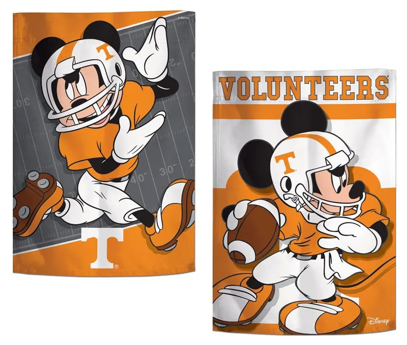 Tennessee Volunteers Garden Flag 2 Sided Mickey Mouse Disney heartlandflags