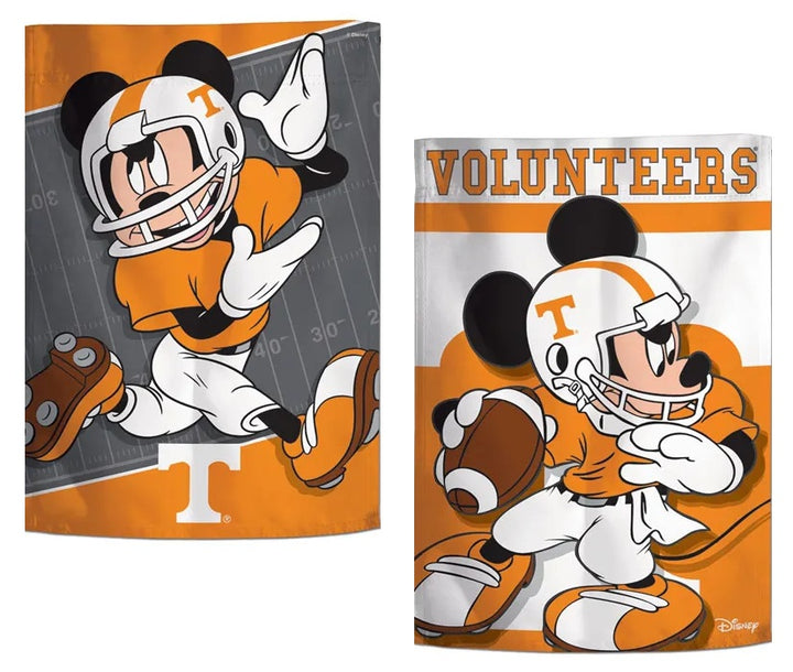 Tennessee Volunteers Garden Flag 2 Sided Mickey Mouse Disney heartlandflags