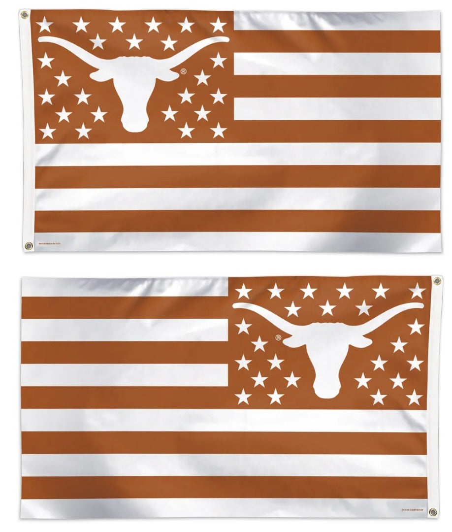 Texas Longhorns Flag 3x5 Patriotic Stars and Stripes heartlandflags