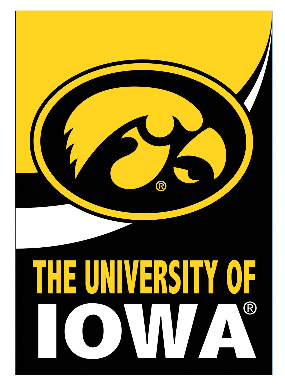 The University of Iowa 2 Sided Garden Flag heartlandflags