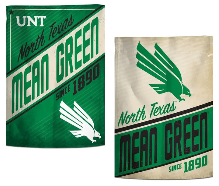 UNT Mean Green 2 Sided Garden Flag heartlandflags