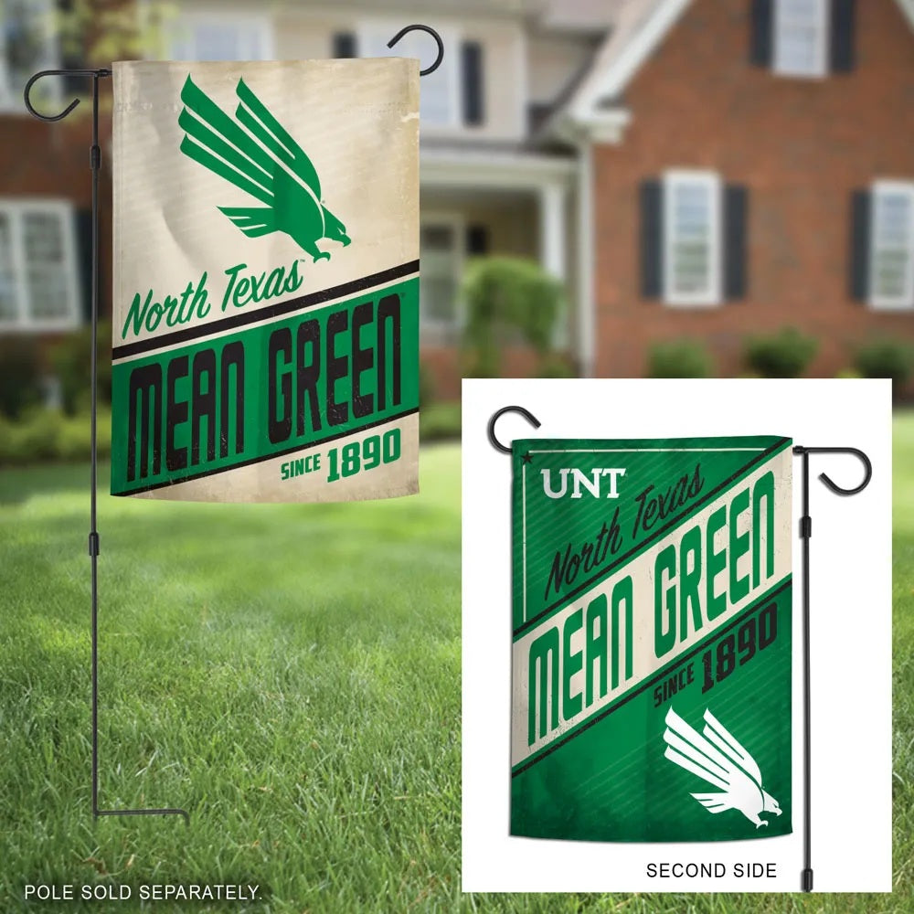 UNT Mean Green 2 Sided Garden Flag heartlandflags