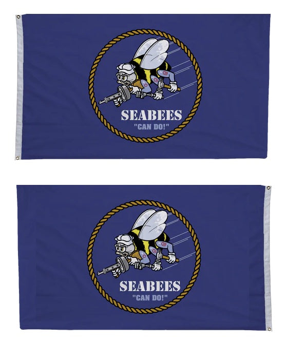 US Seabees Flag 2 Sided 3x5 Can Do heartlandflags