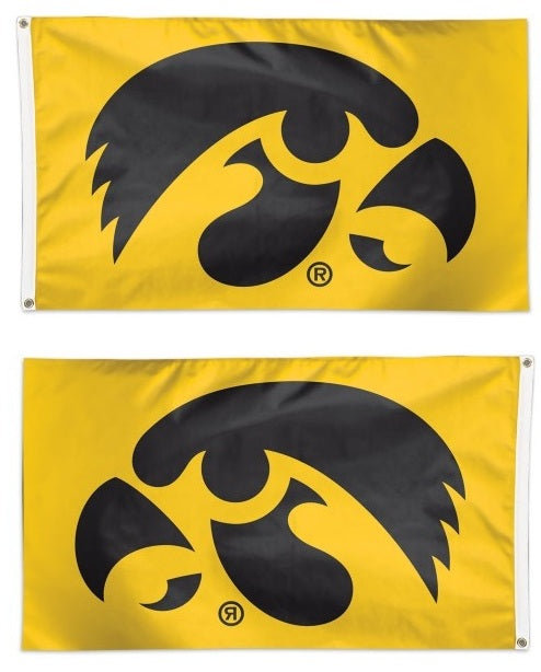 University of Iowa Hawkeyes Yellow 3x5 Flag heartlandflags