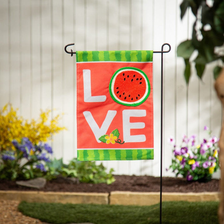 Watermelon Love Garden Flag 2 Sided heartlandflags
