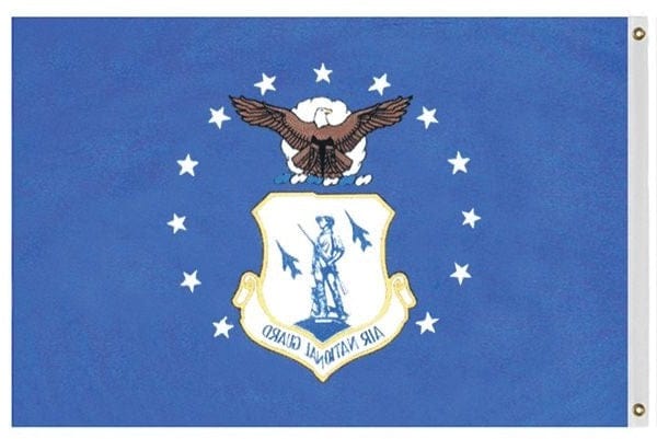 Air National Guard Flag 3x5 Military Nylon 2608 Heartland Flags