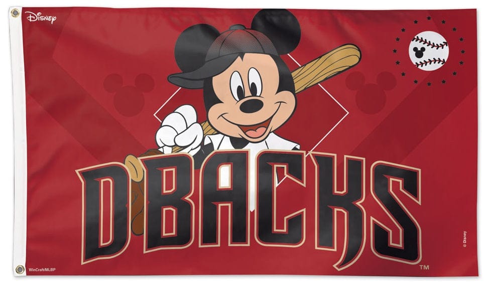 Arizona Diamondbacks Flag 3x5 Mickey Mouse Baseball 76653118 Heartland Flags