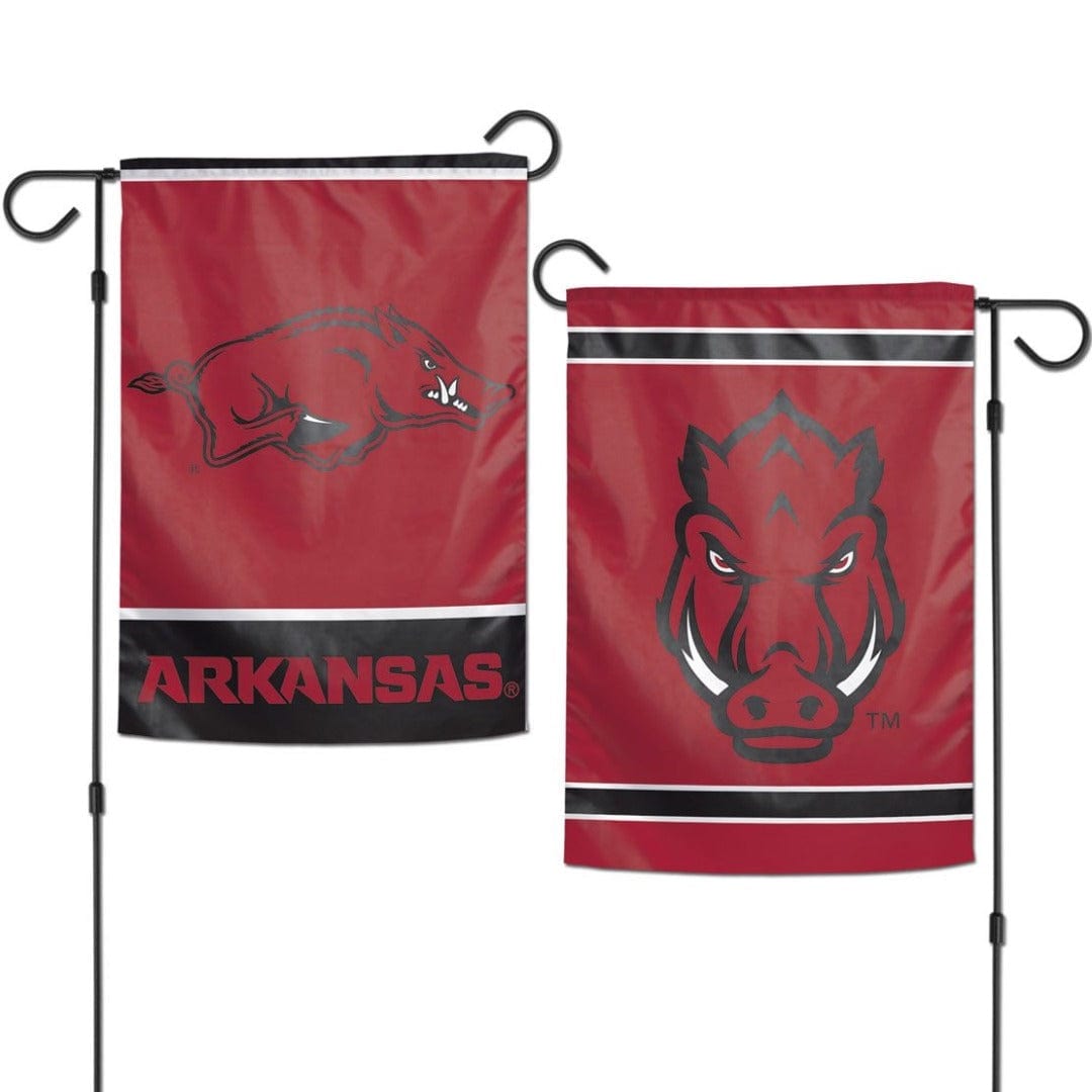 Arkansas Razorbacks Garden Flag 2 Sided Double Logo 16106017 Heartland Flags