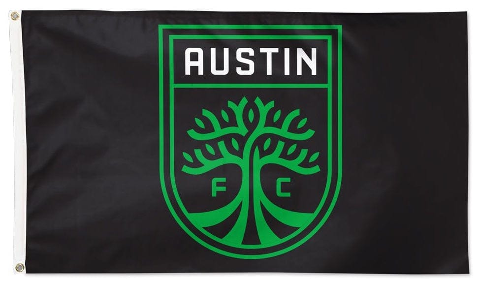 Austin FC Flag 3x5 Soccer Football Club Black 2 Sided 56220323 Heartland Flags