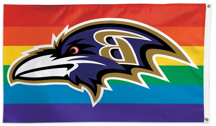Baltimore Ravens Flag 3x5 Pride Rainbow 32446321 Heartland Flags
